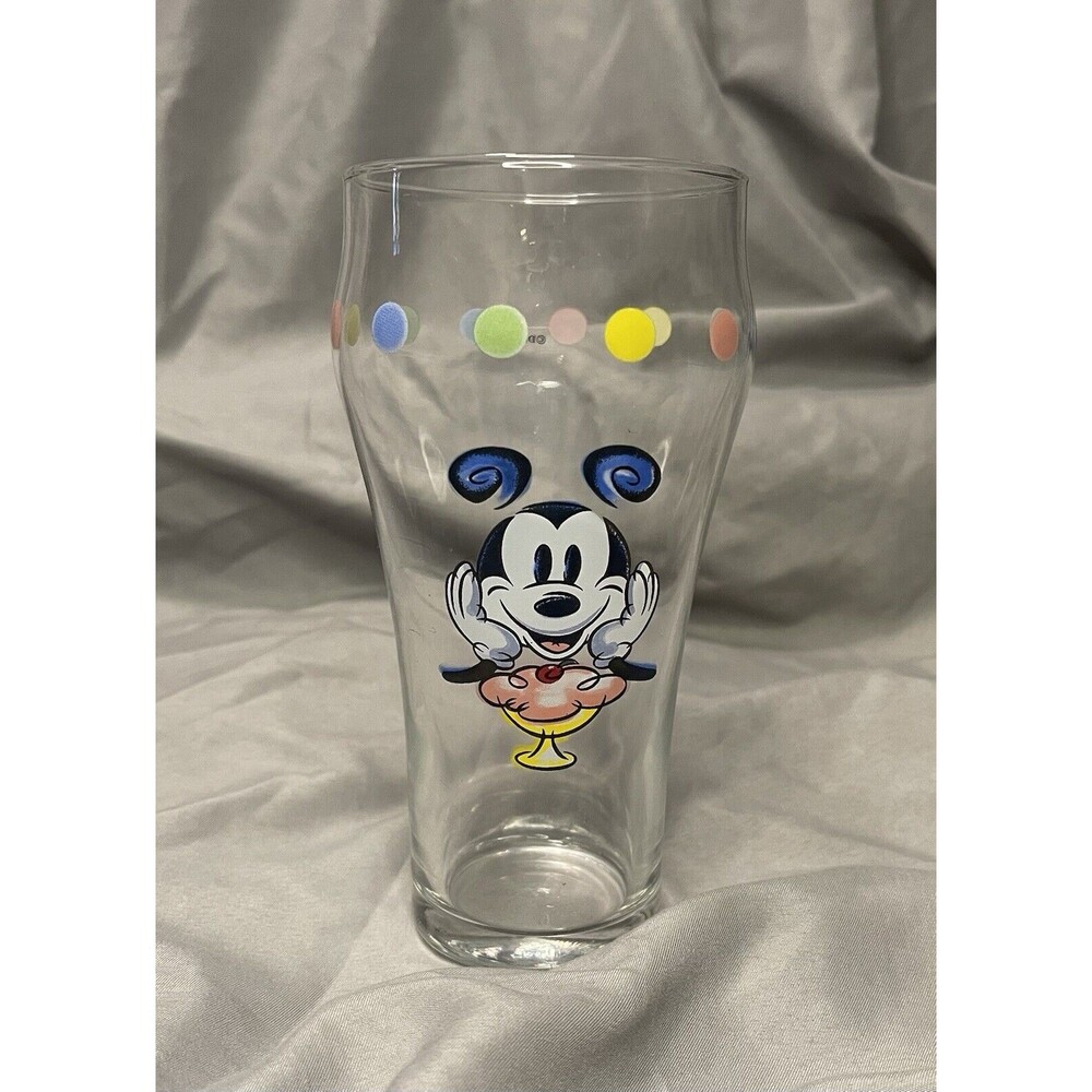 Vintage Disney Mickey Mouse Replacement Bell Soda Glass Ice Cream Float Cup